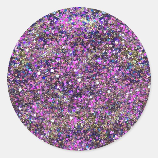 Adesivo Modelo em Branco Glitter Dourado Rosa Azul Glamour (Frente)