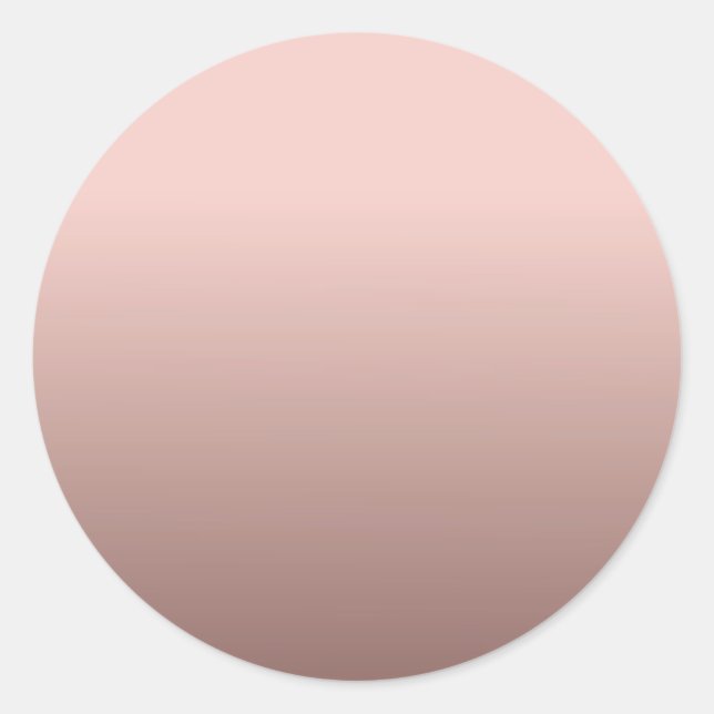 Adesivo Modelo em Branco Rose Gold Adicione Seu Texto Mode (Frente)