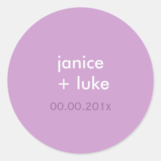 Adesivo Modelo fácil/púrpura/lilás/lavanda (Frente)