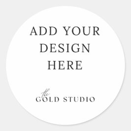 Adesivo Modelo grande do Vazio redondo