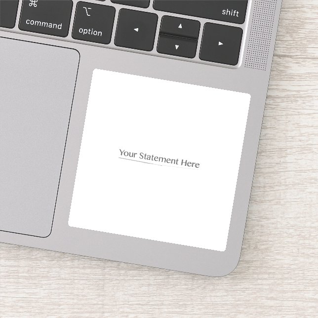 Adesivo Modelo para Ajustado Quadrar seu texto aqui, White (Detalhe)