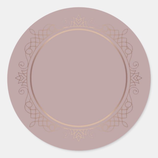 Adesivo Modelo personalizado em dourado rosado com design  (Frente)