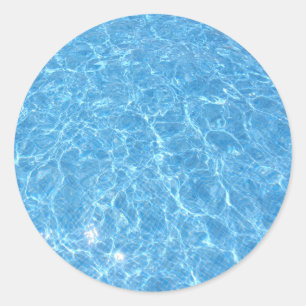 Adesivo Modelo Piscina de Vazio azul de água