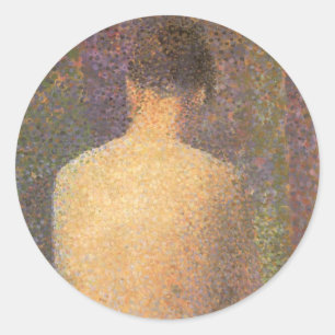 Adesivo Modelo Por Trás por Georges Seurat, Arte Antigo