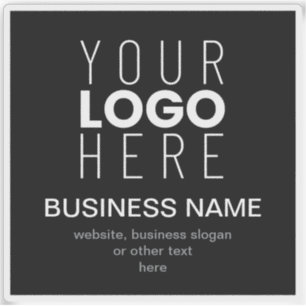 Adesivo Modelo Promocional Simples para o Logotipo da sua