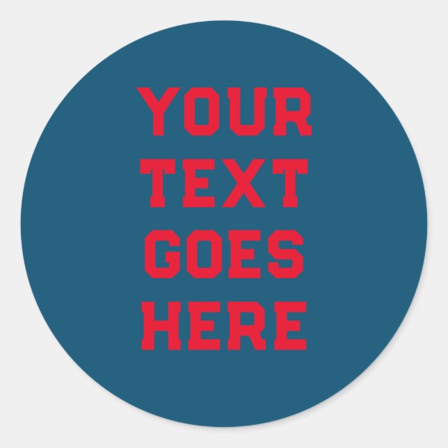 Adesivo modelo seu texto aqui texto pessoal (Frente)