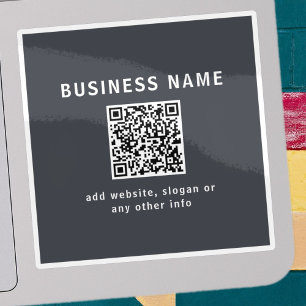 Adesivo Modelo simples para seu código QR   Cinza Escura