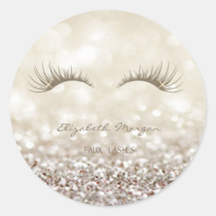 Adesivo Moder elegante Bokeh Glittery, chicotes do falso