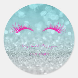 Adesivo Moder elegante Bokeh Glittery, chicotes do falso