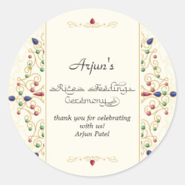 Adesivo Modern Annaprashan Primeira Cerimônia de Arroz