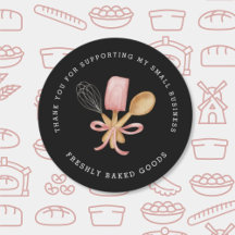 Modern Bakery Obrigado Sticker