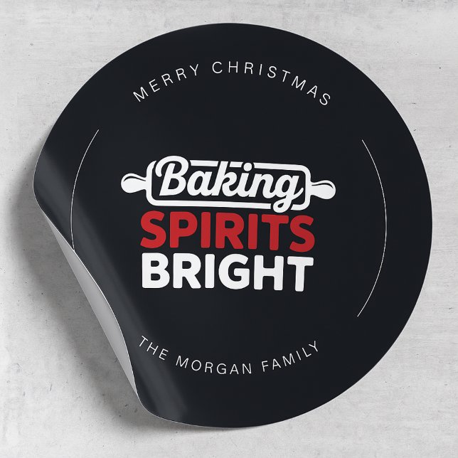 Adesivo Modern Baking Spirits Bright Christmas (Criador carregado)