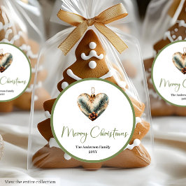 Adesivo Modern Bohemian Watercolor Christmas Favor Sticker