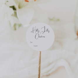 Adesivo Modern Boho Holly Jolly Natal Para De