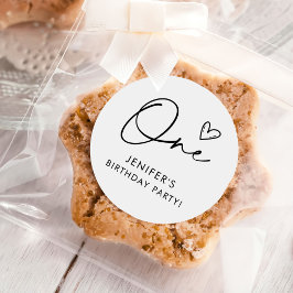 Adesivo Modern Boho One Heart First Birthday