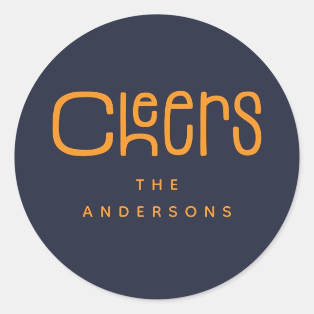 Adesivo Modern Cheers' Personalized  (Frente)