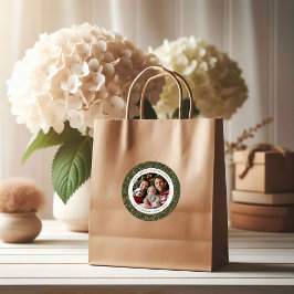 Adesivo Modern Christmas Holly Foliage Photo Sticker