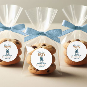 Adesivo Modern Denim Boy Blue Chá de fraldas