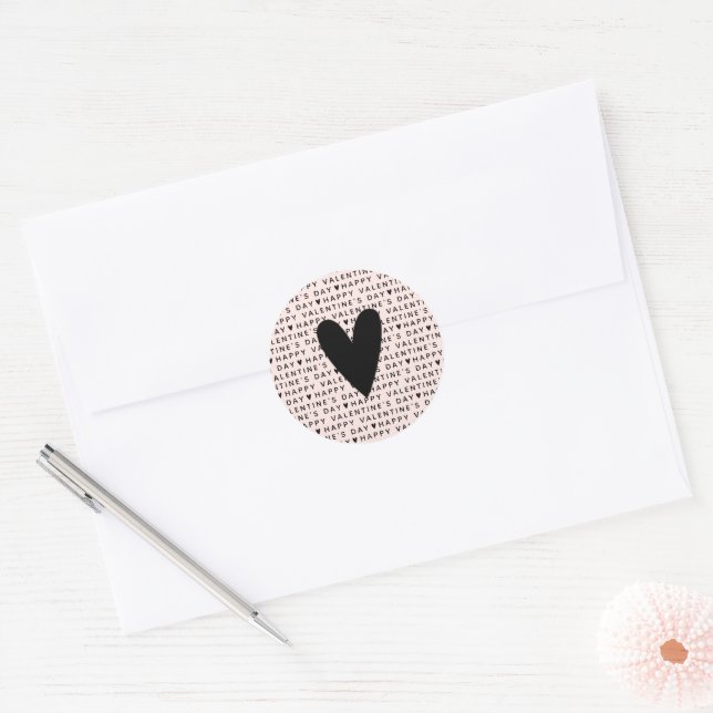 Adesivo Modern Happy Valentines Day (Envelope)