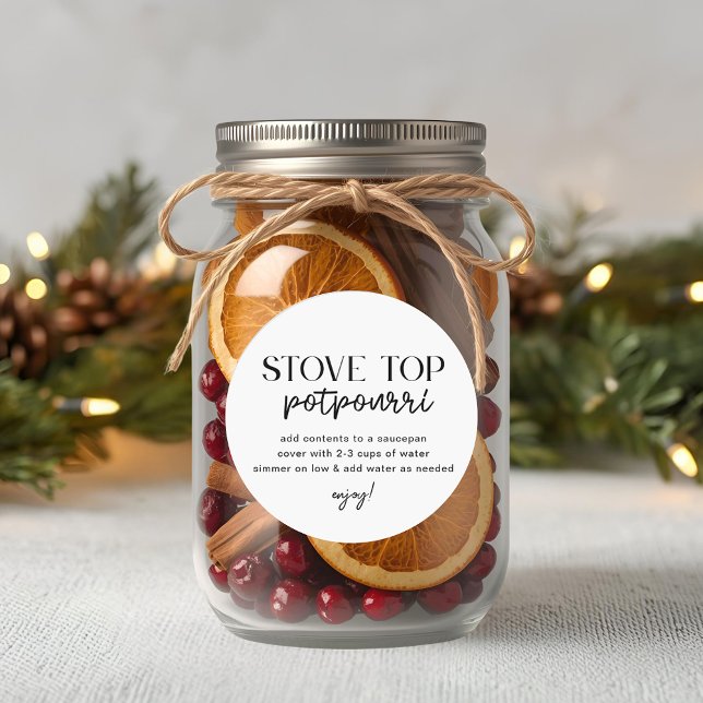 Adesivo Modern Homemade Christmas Stovetop Potpourri (Criador carregado)