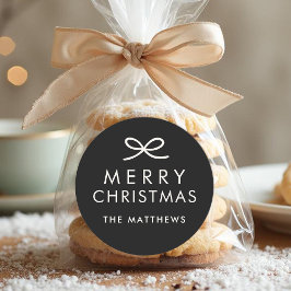 Adesivo Modern Minimalist Bow Custom Color Christmas