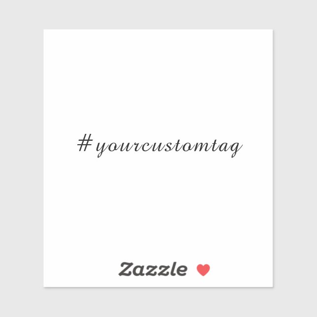 Adesivo Modern Minimalist Hashtag Sticker (Folha)