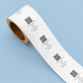 Adesivo Modern Minimalist QR Code Business