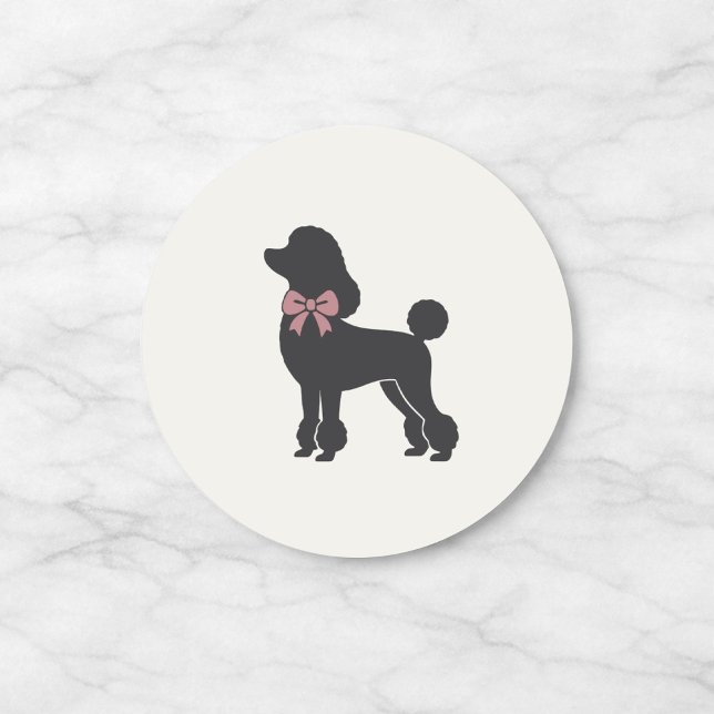 Adesivo Modern Neutral Poodle Seal Sticker (Criador carregado)