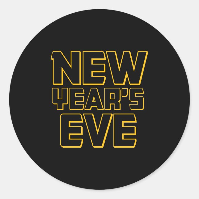 Adesivo Modern New Year's Eve Party  (Frente)