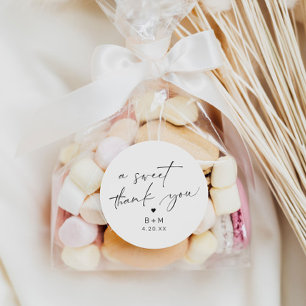 Adesivo Modern Obrigado Heart Wedding