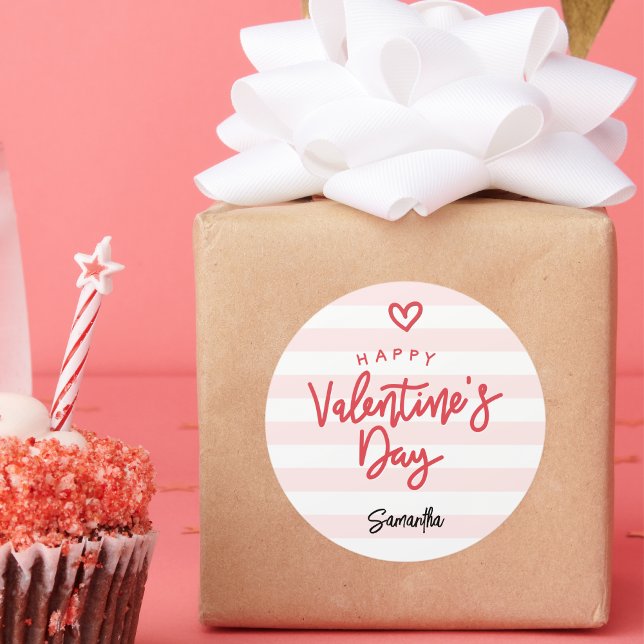 Adesivo Modern Valentine's Day Favor (Criador carregado)