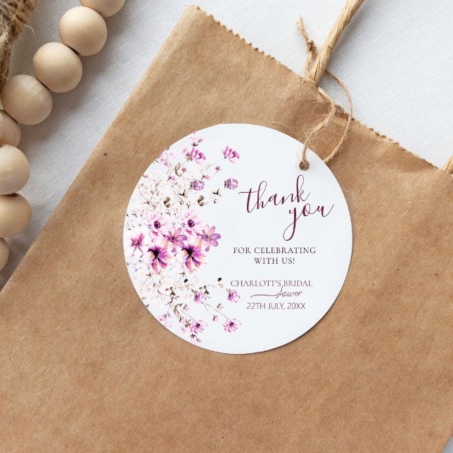 Adesivo Modern Watercolor - Obrigado Chá de panela (Criador carregado)