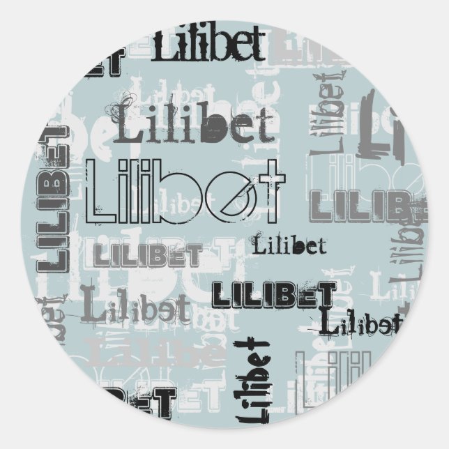 Adesivo Modern Wordcloud Boys NAME Personalizado (Frente)