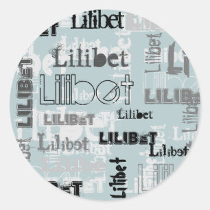 Adesivo Modern Wordcloud Boys NAME Personalizado