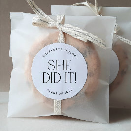 Adesivo Moderna Fete Mínima Ela Fez Um Pau De Graduação