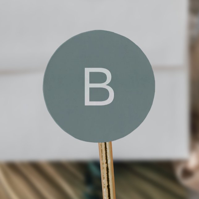 Adesivo Moderna Tipografia Sage Monograma Focos de Envelop (Criador carregado)