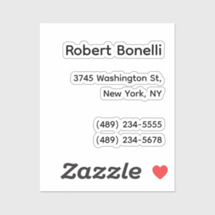 Adesivo Moderno Branco Simples Minimalista