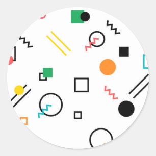 Adesivo Moderno, brincalhão, legal, tendências, geométrico