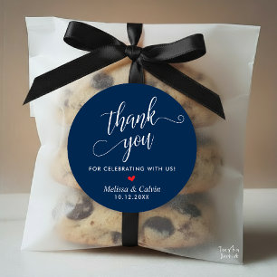 Adesivo Moderno Casamento Minimalista Obrigado Presentes