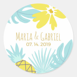 Adesivo Moderno chic botânico de verão