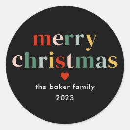 Adesivo Moderno Colorir Feliz Natal