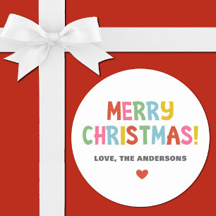 Adesivo Moderno Colorir Feliz Natal
