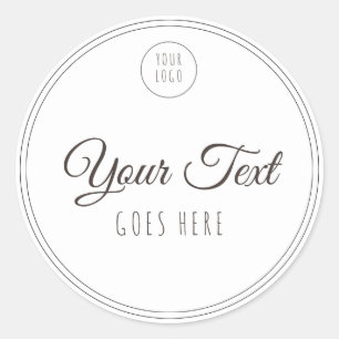 Adesivo Moderno de tendências simples de produtos feitos 