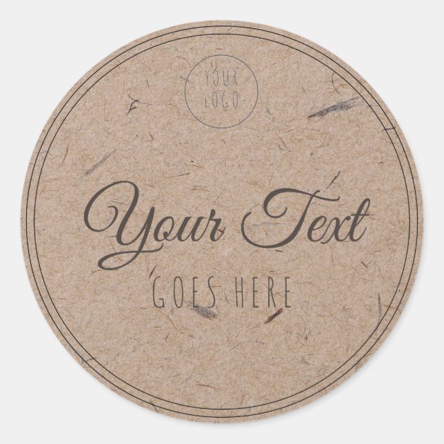 Adesivo Moderno de tendências simples de produtos feitos à (Frente)