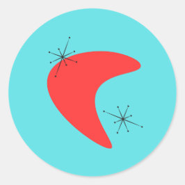 Adesivo Moderno do Século Médio do Boomerang