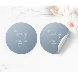 Adesivo Moderno e minimalista simples | Casamento de Dusty