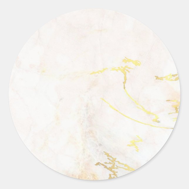 Adesivo Moderno Elegante Adicione Seu Texto Mármore Dourad (Frente)