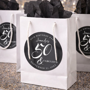 Adesivo Moderno Elegante Preto Branco Cinquenta Fantástico