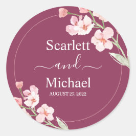 Adesivo Moderno Elegante Terrestre Floral