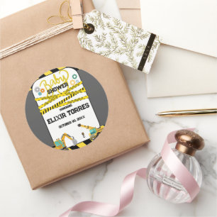 Adesivo Moderno em Chá de fraldas de Construção